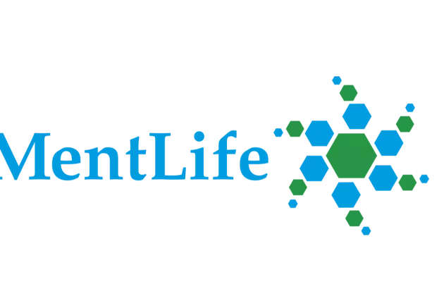 MentLife logotype in blue and green 