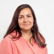 Porträtt Linda Brolin. Foto.