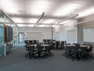 Interiör, ALC klassrum 54 platser. Foto.