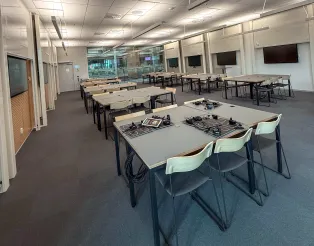 Interiör ALC lokal BMC, 60 platser. Foto.